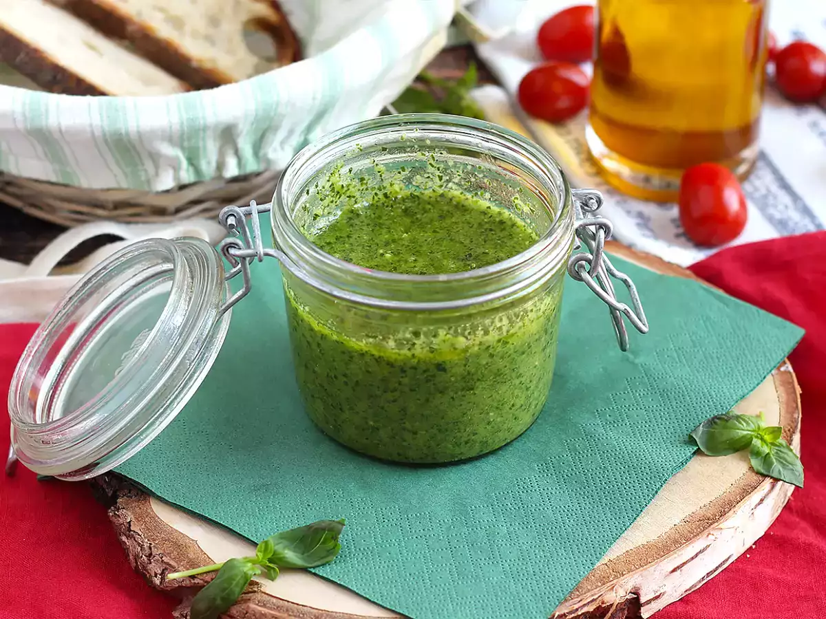Ev yapımı yeşil pesto - pesto alla genovese - fotoğraf 2