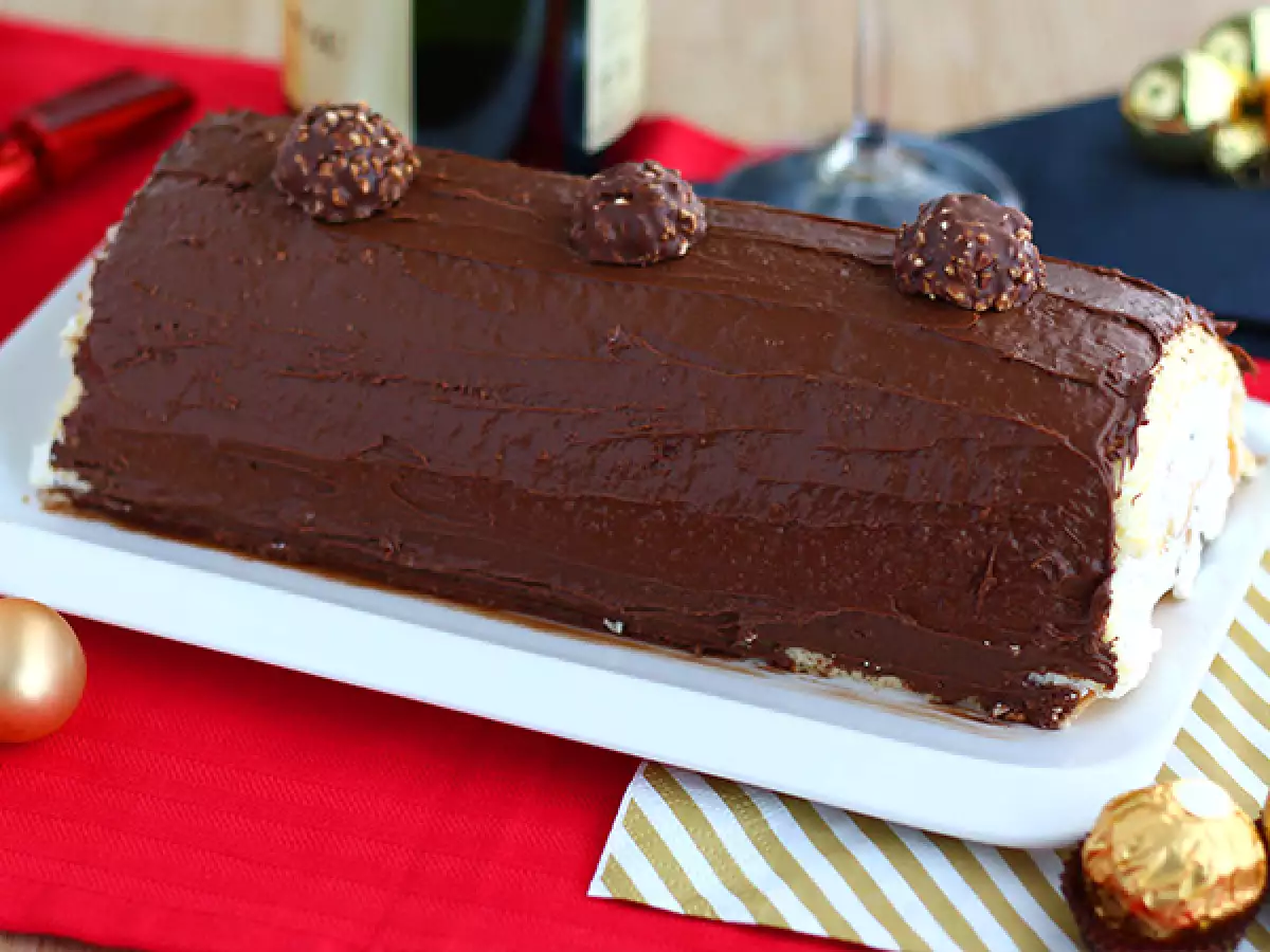 Ferrero Rocher’lı Yılbaşı Kütük Pastası
