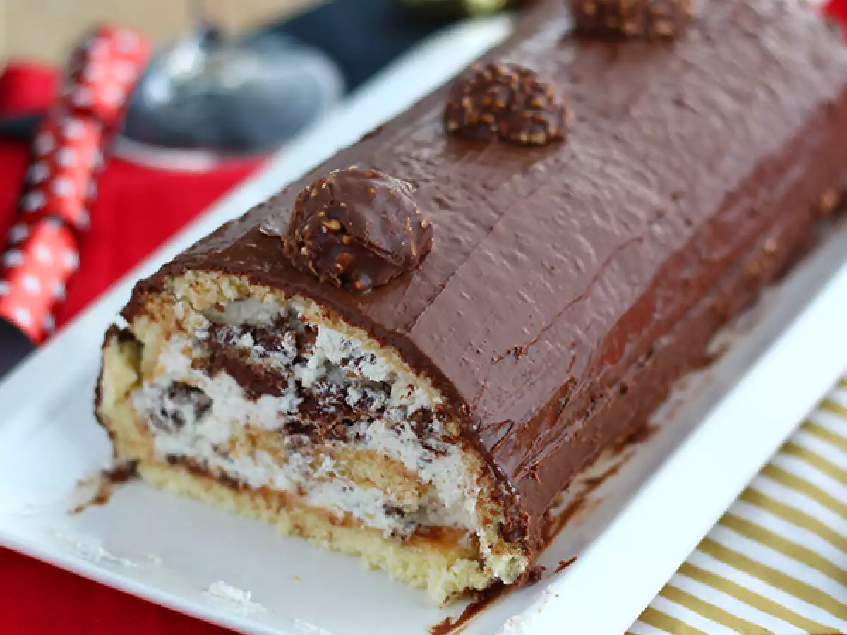 Ferrero Rocher’lı Yılbaşı Kütük Pastası - fotoğraf 3