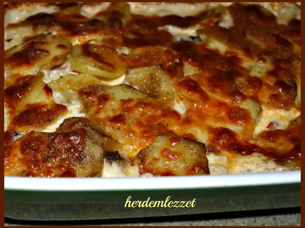 FIRINDA KREMALI KIYMALI PATATES - fotoğraf 2
