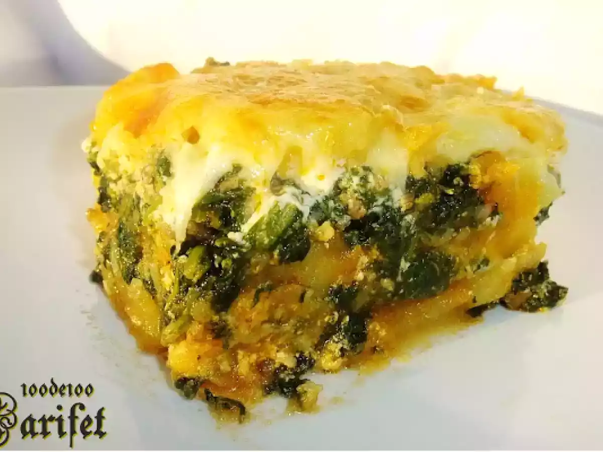 Fırında Patatesli Ispanak