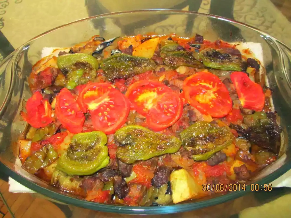 Fırında patlıcan kebap
