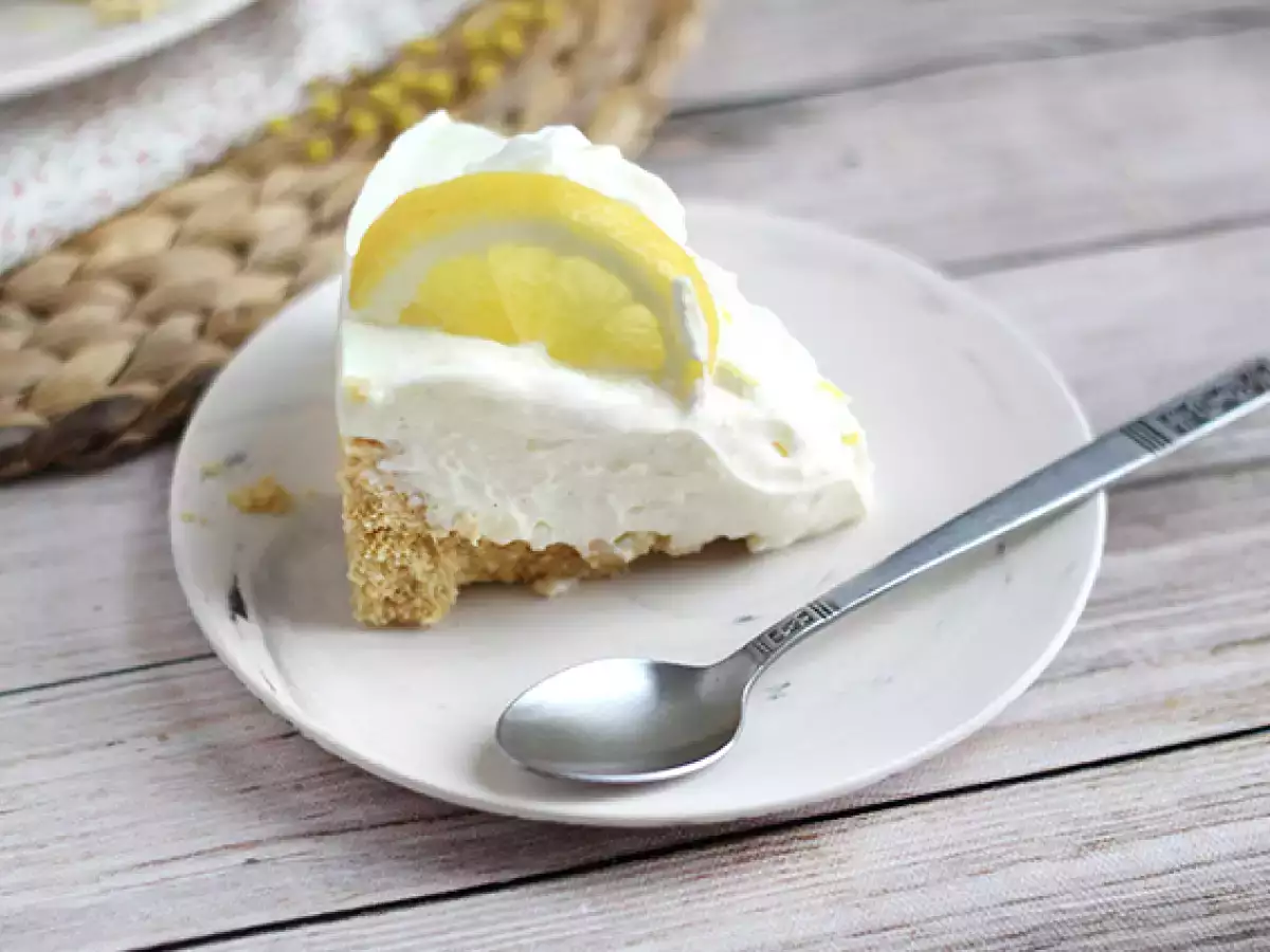 Fırında pişmeyen limonlu cheesecake - fotoğraf 6