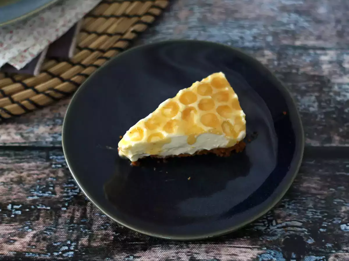 Fırında pişmeyen limonlu ve ballı cheesecake (pasta süsleme eğitimi) - fotoğraf 2
