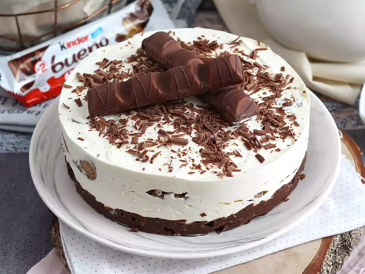 Fırında pişmeyen muhteşem Kinder Bueno cheesecake