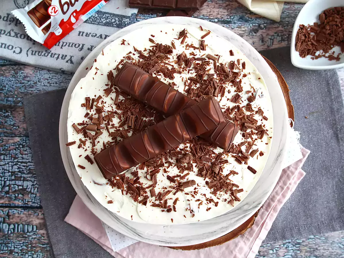 Fırında pişmeyen muhteşem Kinder Bueno cheesecake - fotoğraf 2