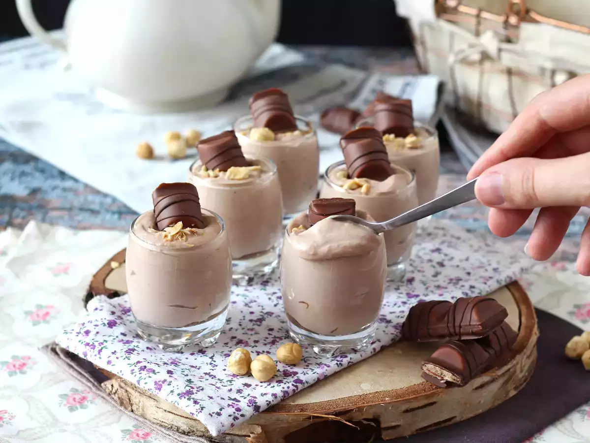 Fırında pişmeyen, süper lezzetli Kinder Bueno verrines - fotoğraf 5