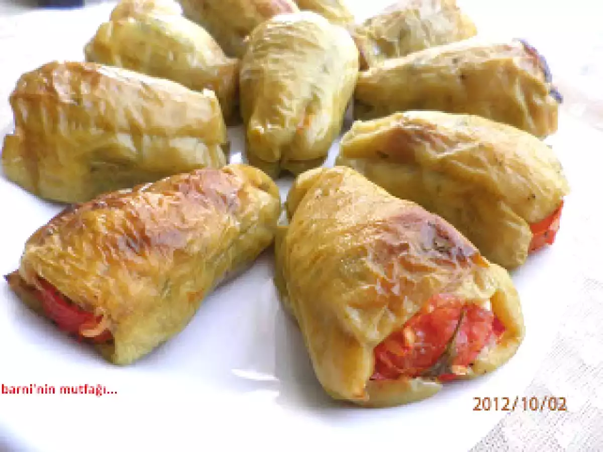 Fırınlanmış Zeytinyağlı Biber Dolması