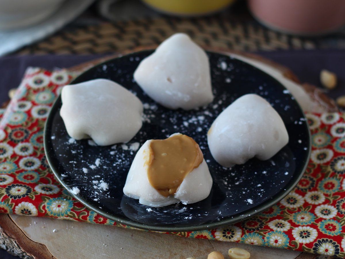 Fıstık ezmeli mochis