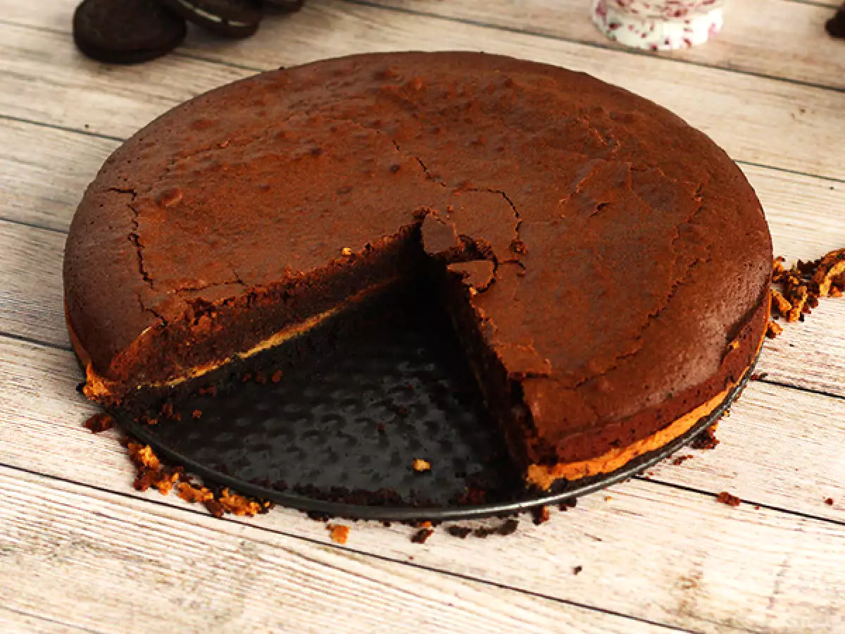 Fıstık ezmeli ve Oreo bisküvili brownie
