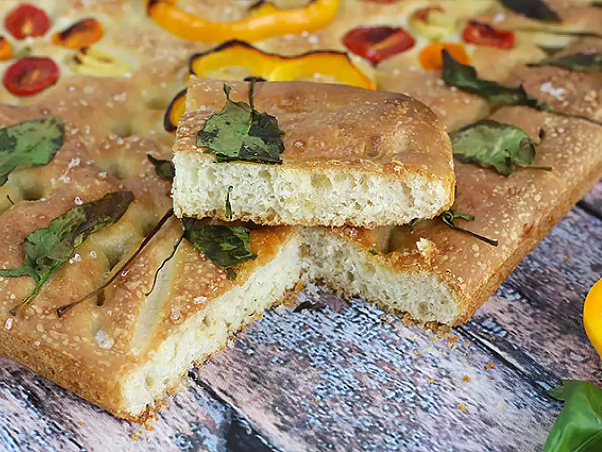 Focaccia çiçekleri - focaccia sanatı