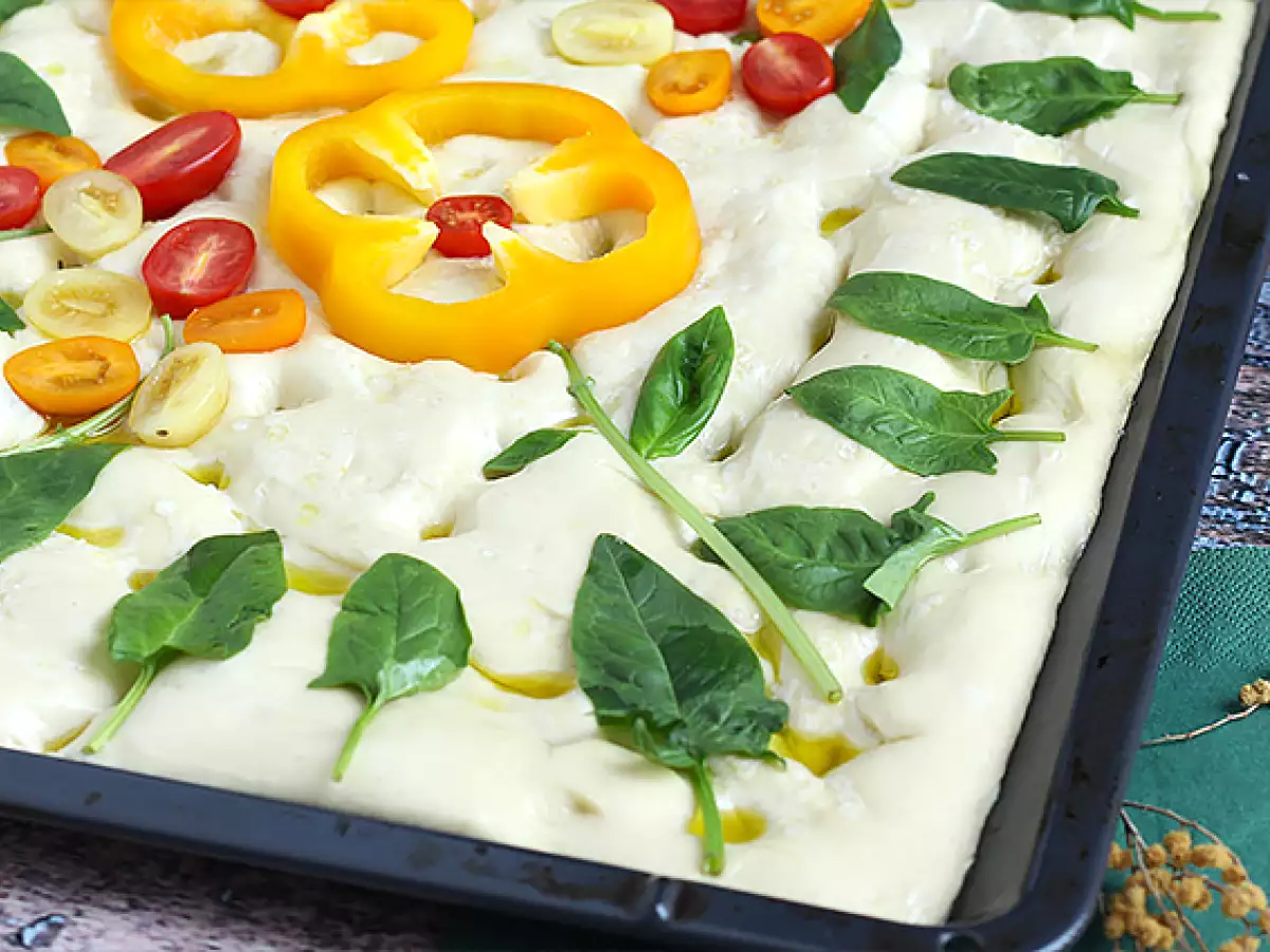 Focaccia çiçekleri - focaccia sanatı - fotoğraf 5