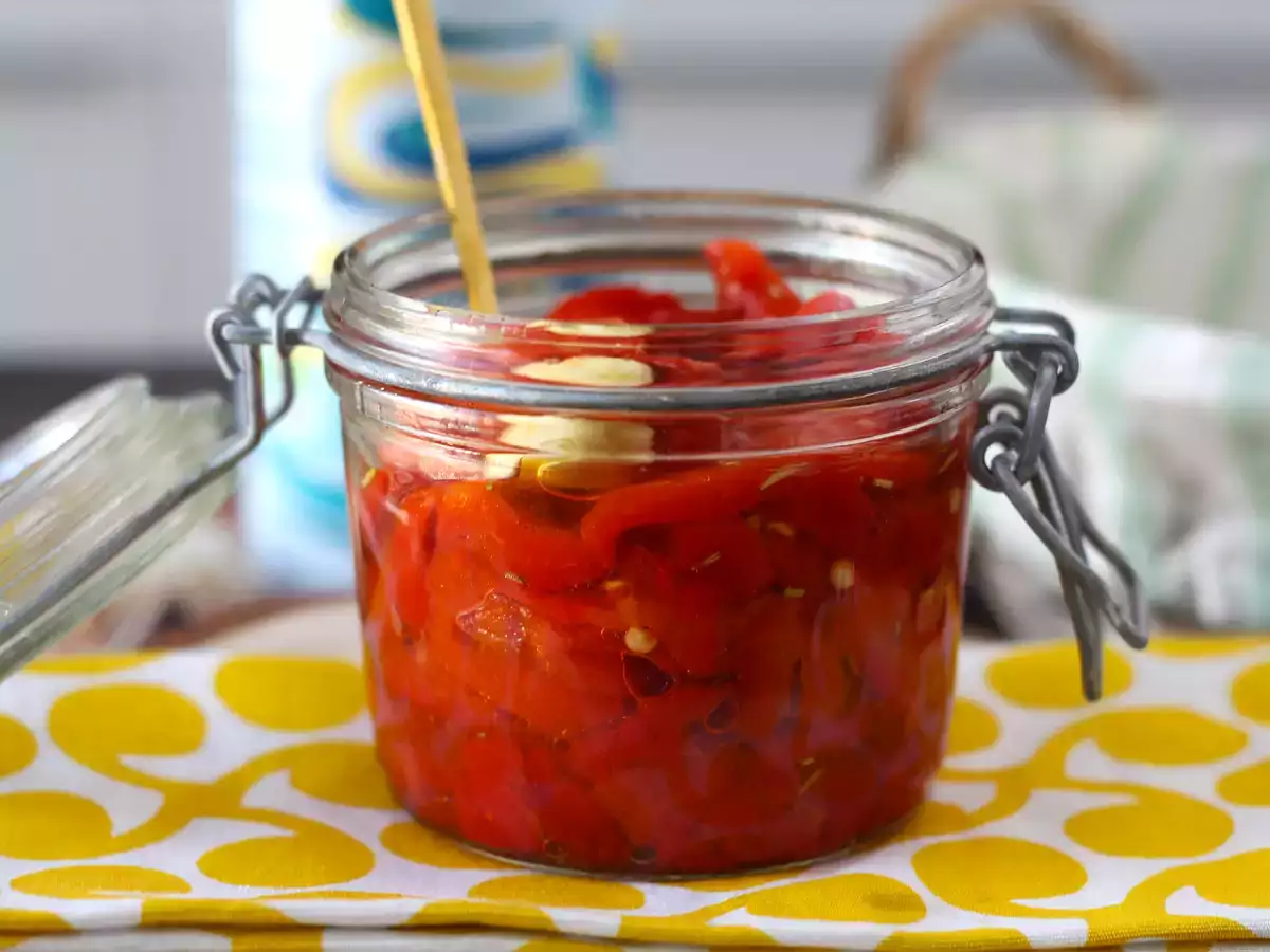Fritözde közlenmiş biber salatası - fotoğraf 5