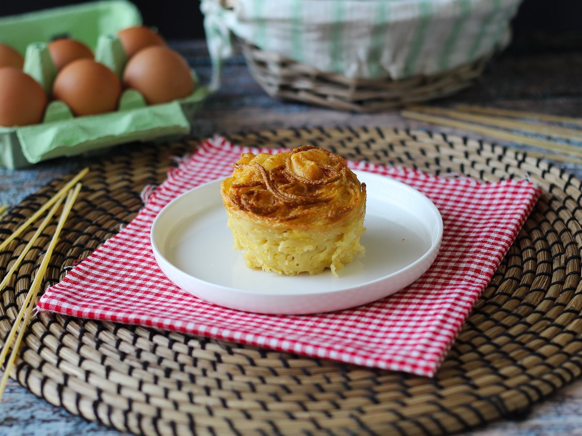 Fritözde makarna omleti - fotoğraf 5