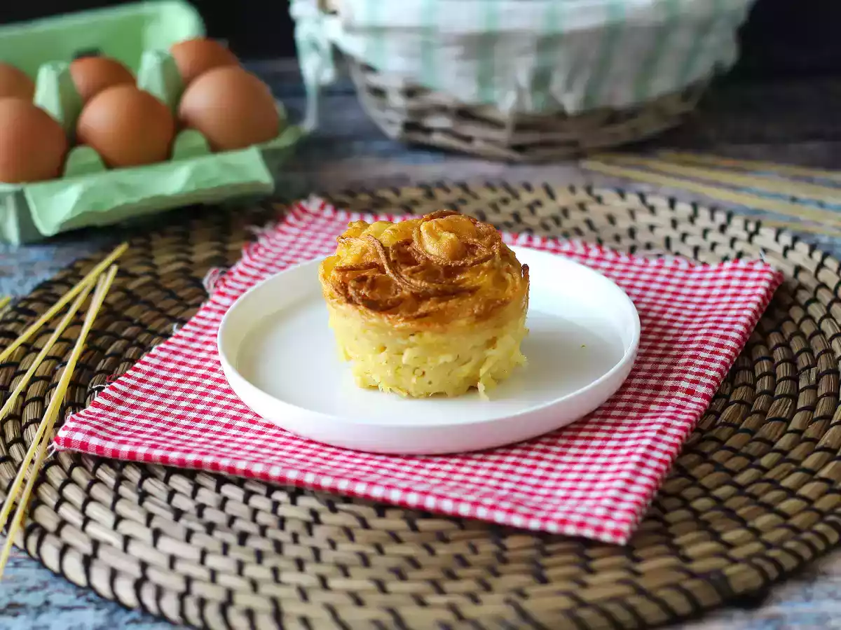 Fritözde makarna omleti - fotoğraf 5