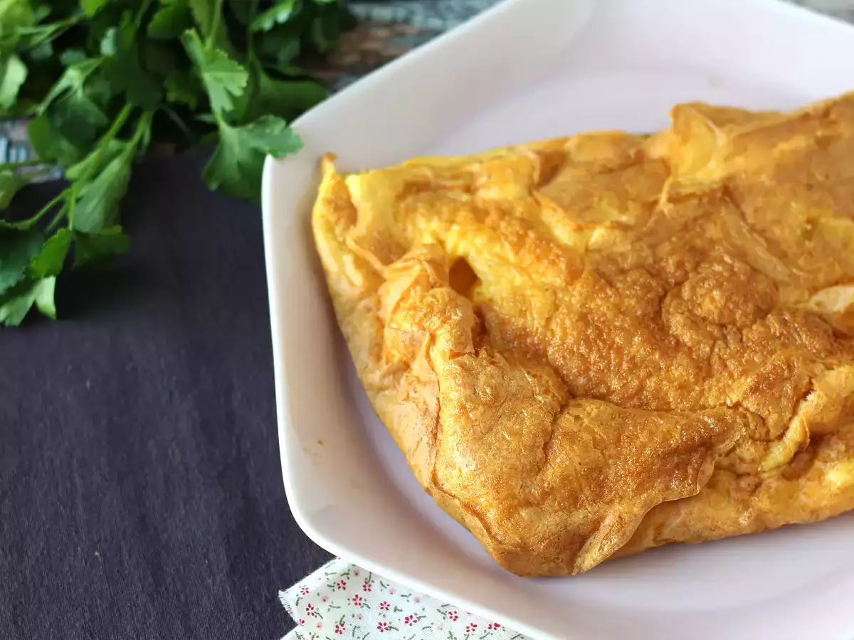 Fritözde omlet, mutfakta hiçbir şeyi kirletmeden hafif bir tarif! - fotoğraf 6
