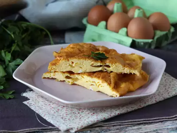 Tarif Fritözde omlet, mutfakta hiçbir şeyi kirletmeden hafif bir tarif!
