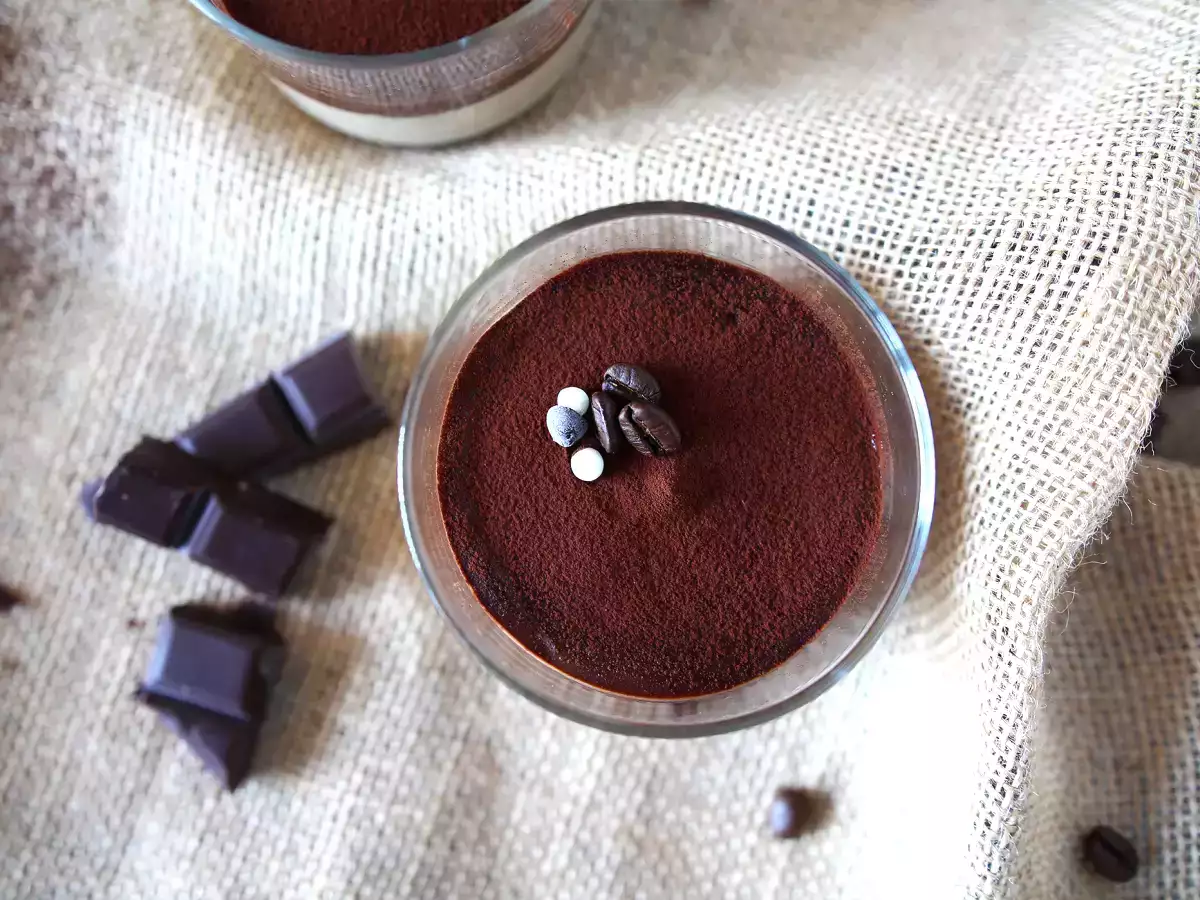 Ganajlı ve kakaolu kahveli muhallebi - fotoğraf 4