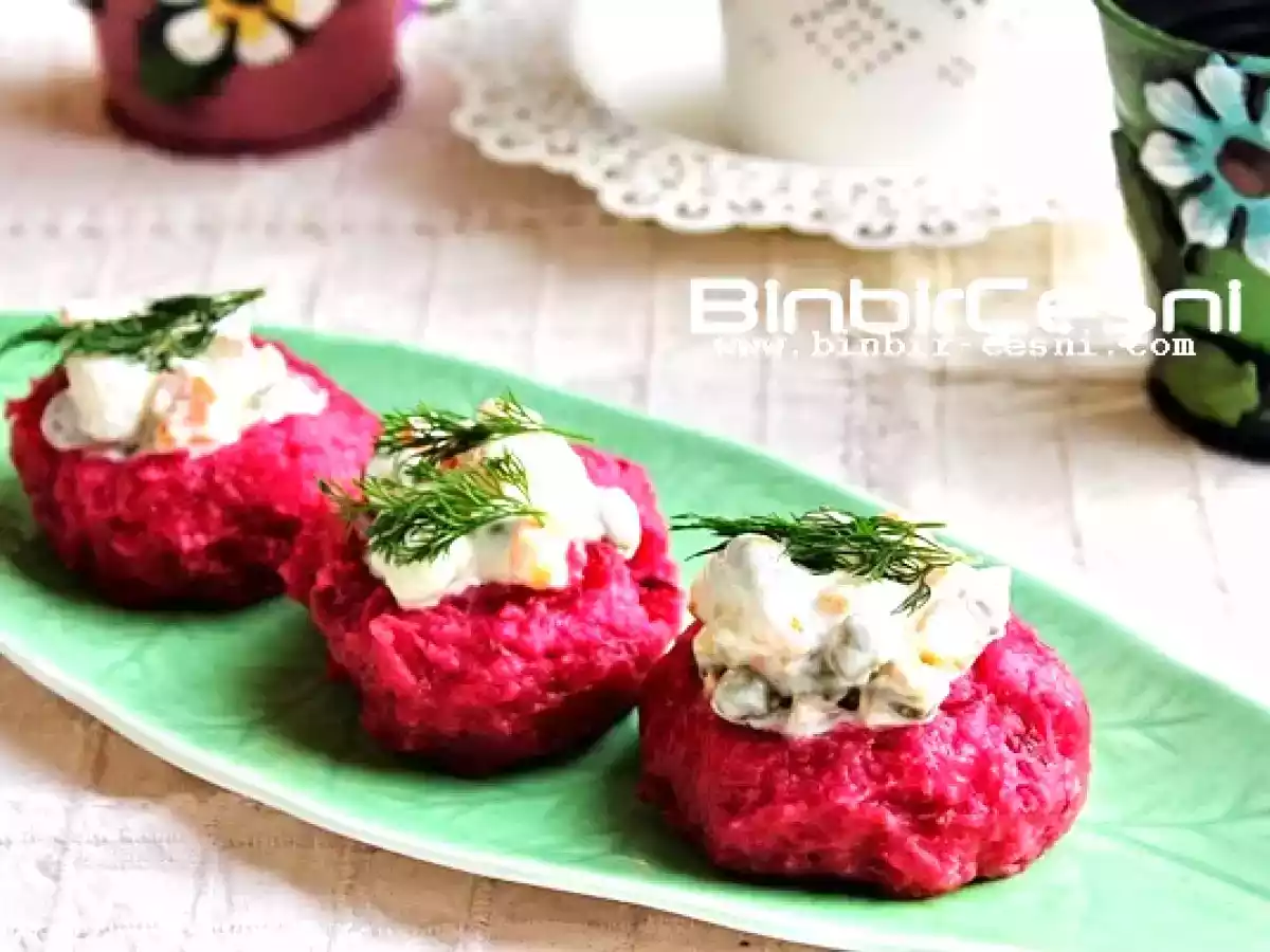 Garnitürlü Pancarlı Patates Salatası