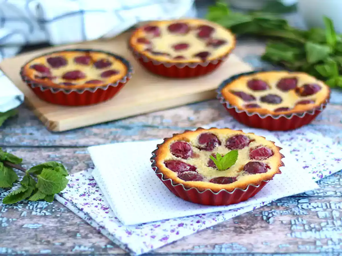 Glutensiz mini vişneli clafoutis - fotoğraf 2