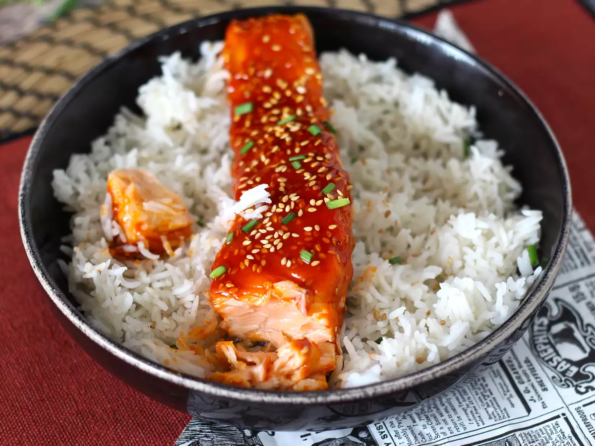 Gochujang soslu Kore usulü somon 8 dakikada hazır - fotoğraf 2