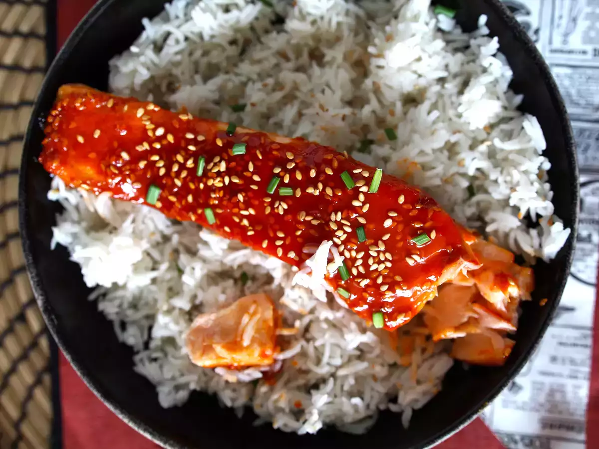 Gochujang soslu Kore usulü somon 8 dakikada hazır - fotoğraf 4