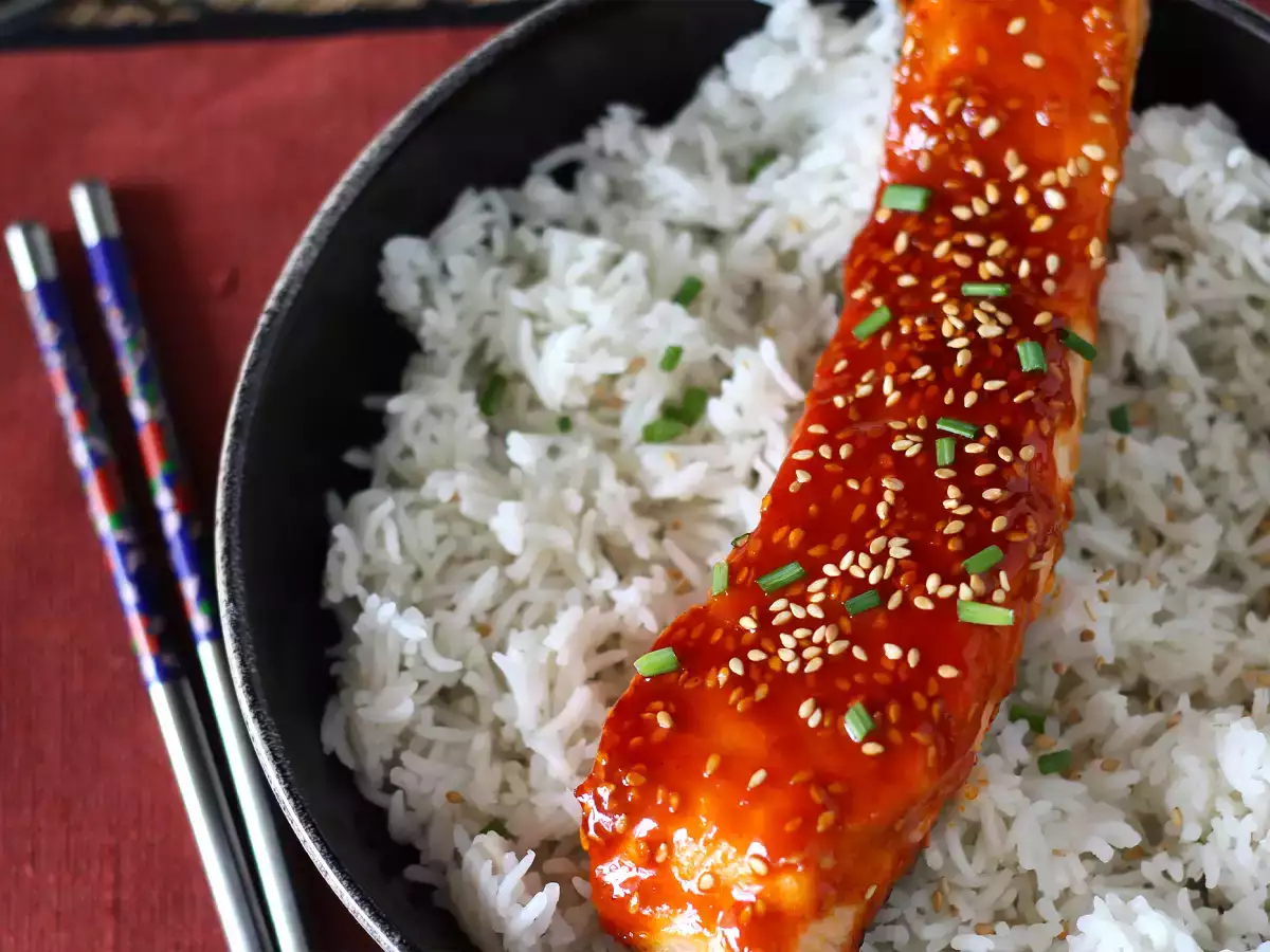 Gochujang soslu Kore usulü somon 8 dakikada hazır - fotoğraf 5