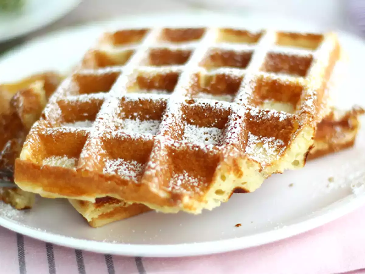 Hafif ve çıtır waffle'lar - fotoğraf 2