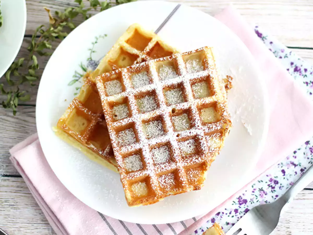 Hafif ve çıtır waffle'lar - fotoğraf 3