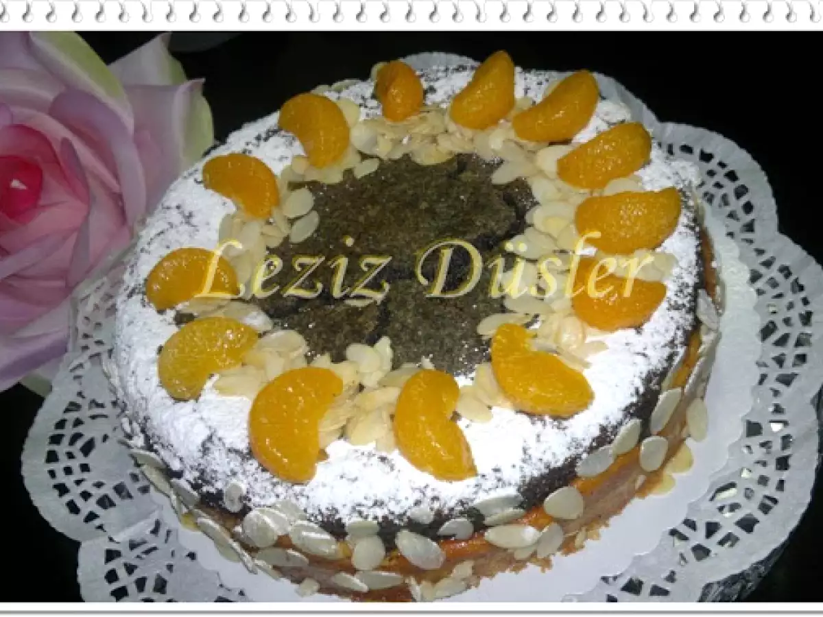 Haşhaşlı mandalinalı cheesecake