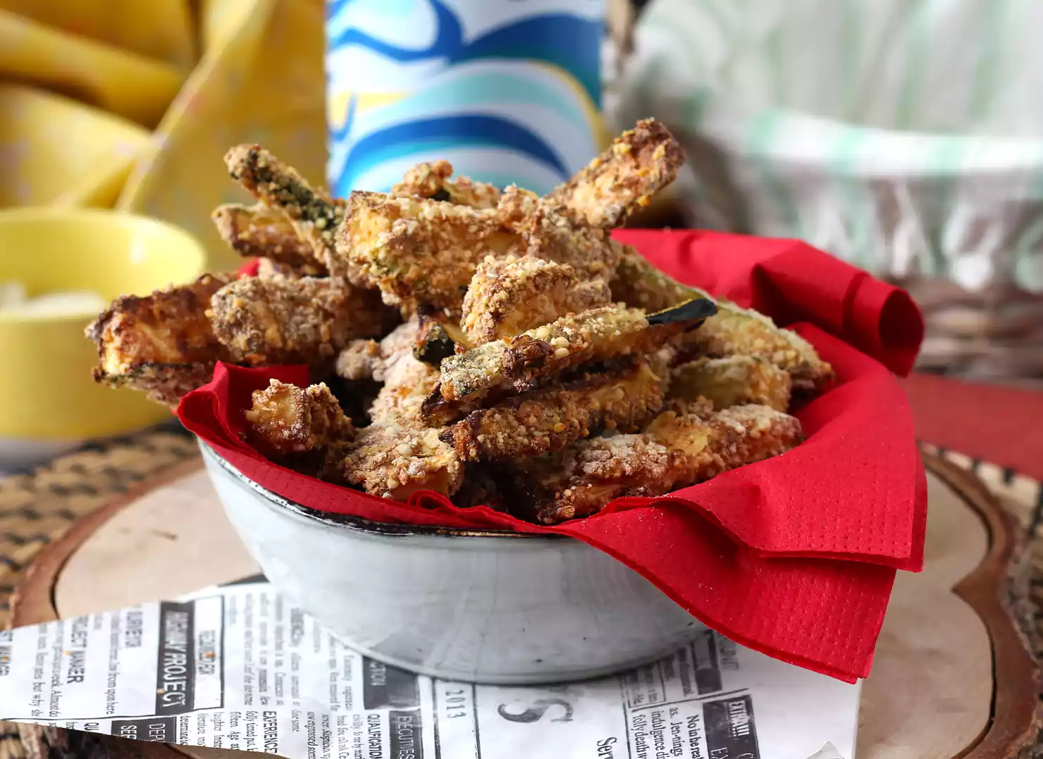 Hava fritözü ile kabak kızartması