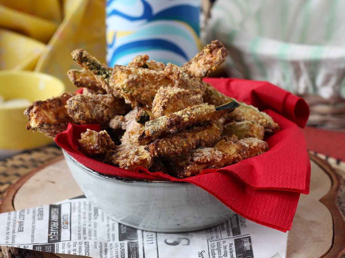 Hava fritözü ile kabak kızartması