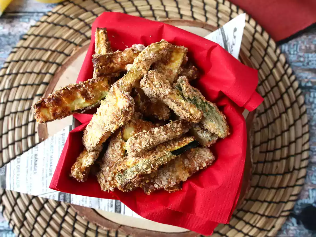 Hava fritözü ile kabak kızartması - fotoğraf 5