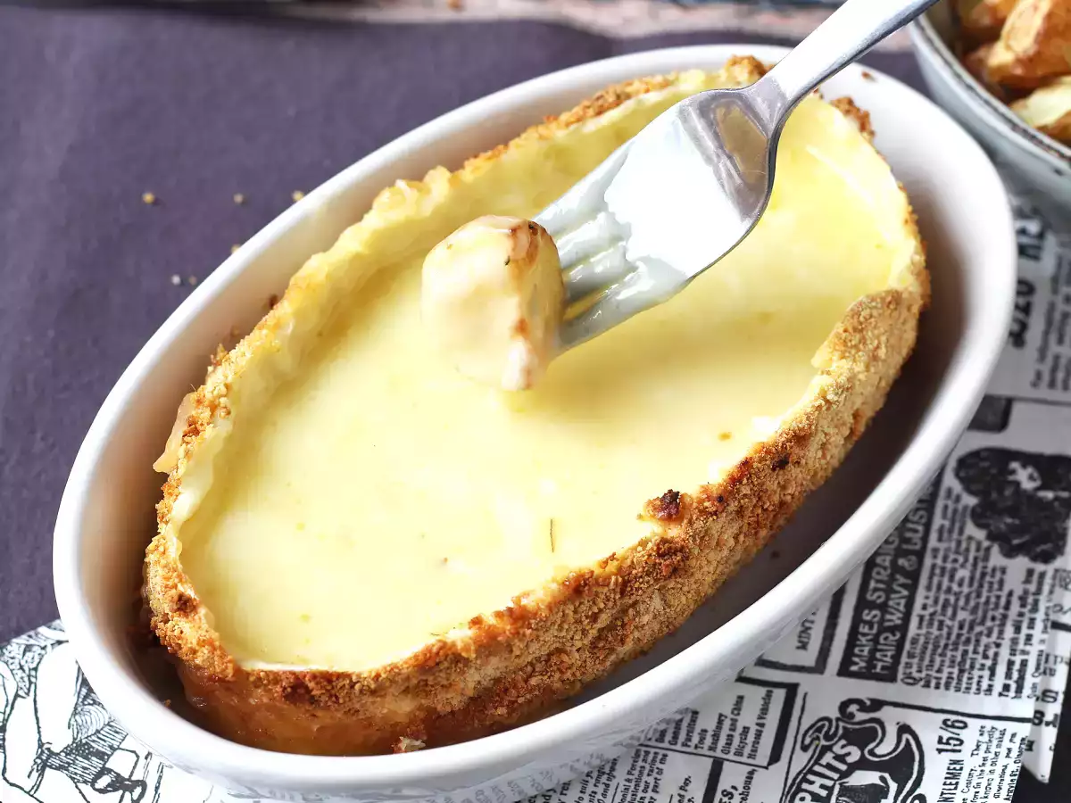 Hava fritözü patatesli ekmekli tanrı kaprisi - fotoğraf 4