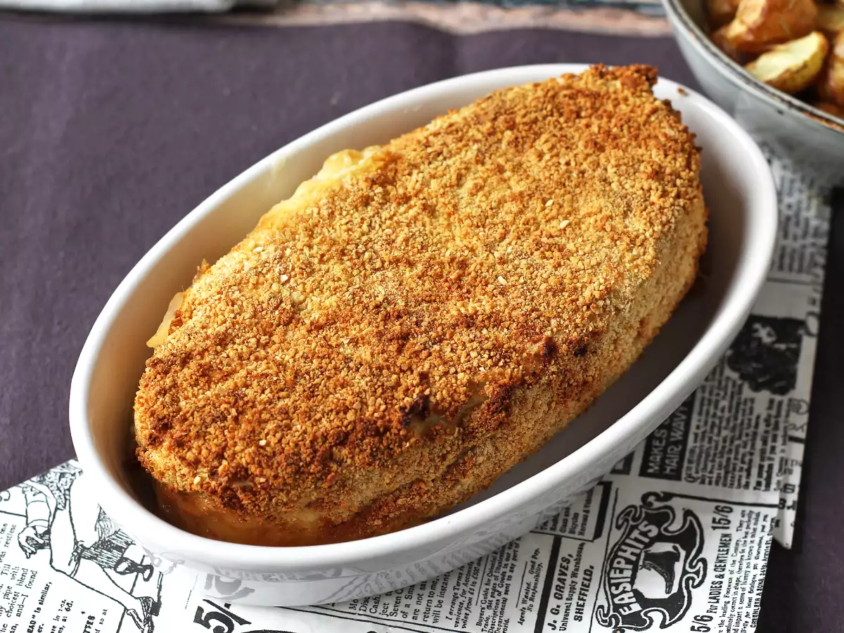 Hava fritözü patatesli ekmekli tanrı kaprisi - fotoğraf 7
