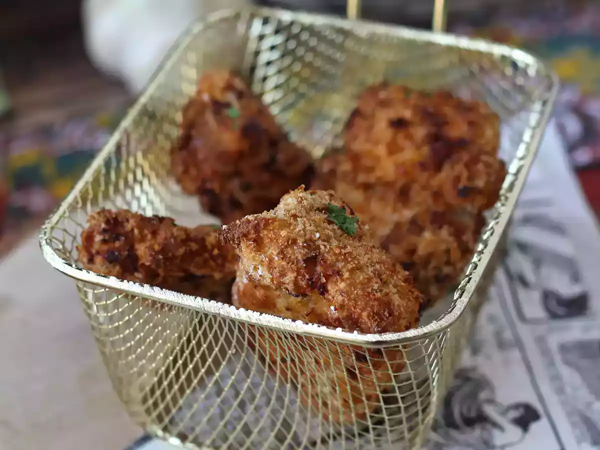 Hava Fritözünde ekmekli tavuk: kolay ve 20 dakikada hazır - fotoğraf 3