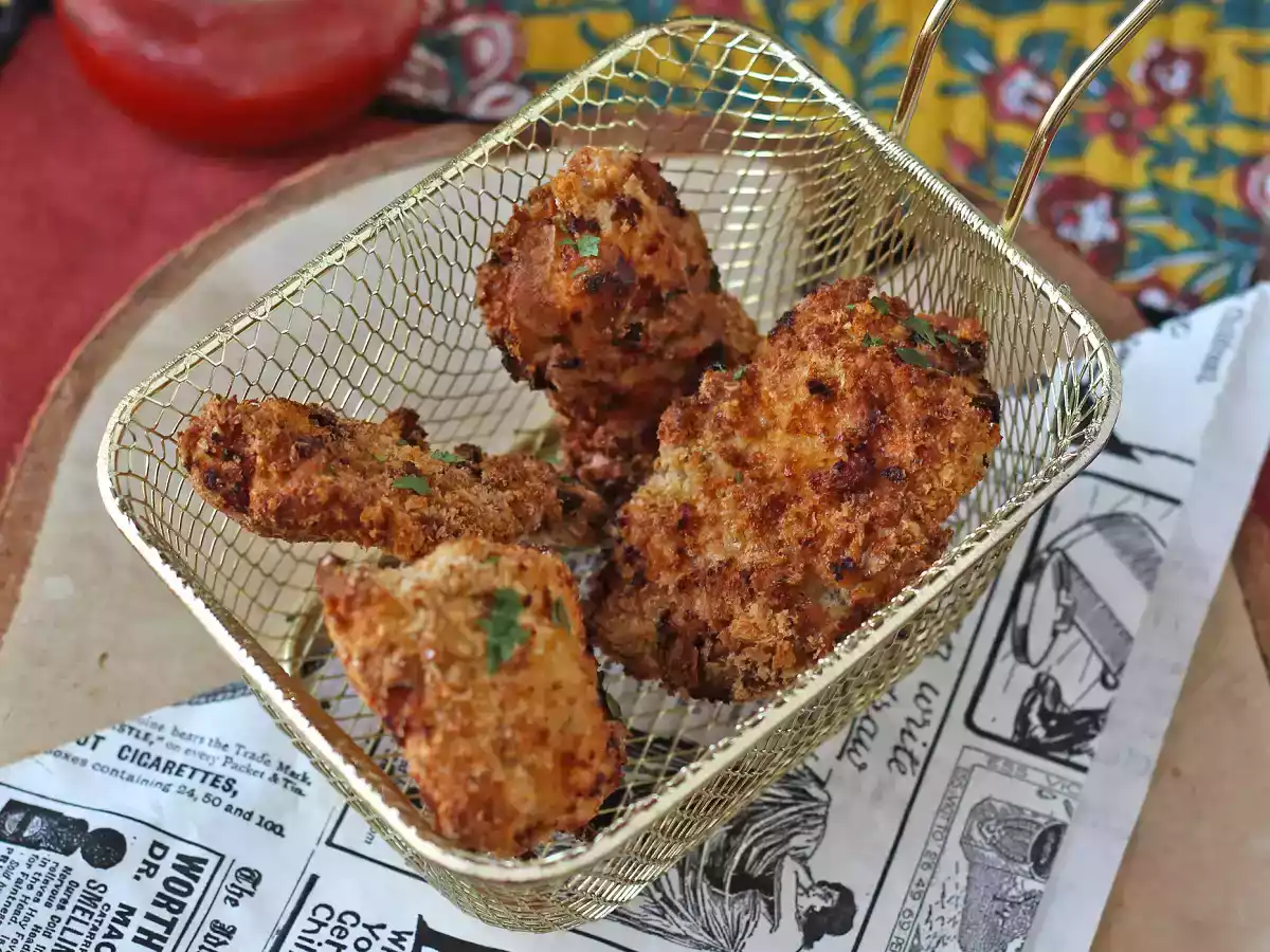 Hava Fritözünde ekmekli tavuk: kolay ve 20 dakikada hazır - fotoğraf 5