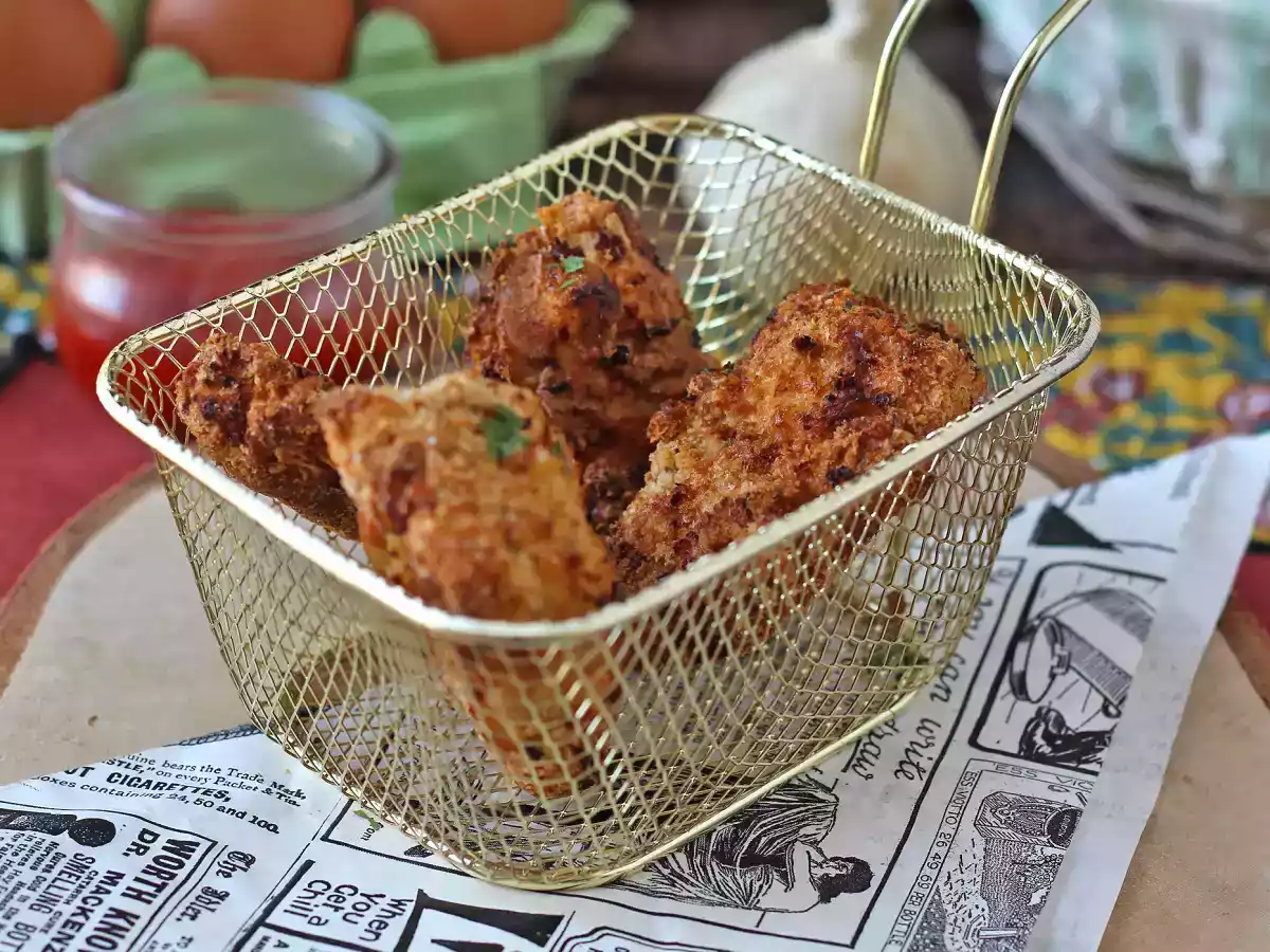 Hava Fritözünde ekmekli tavuk: kolay ve 20 dakikada hazır - fotoğraf 6