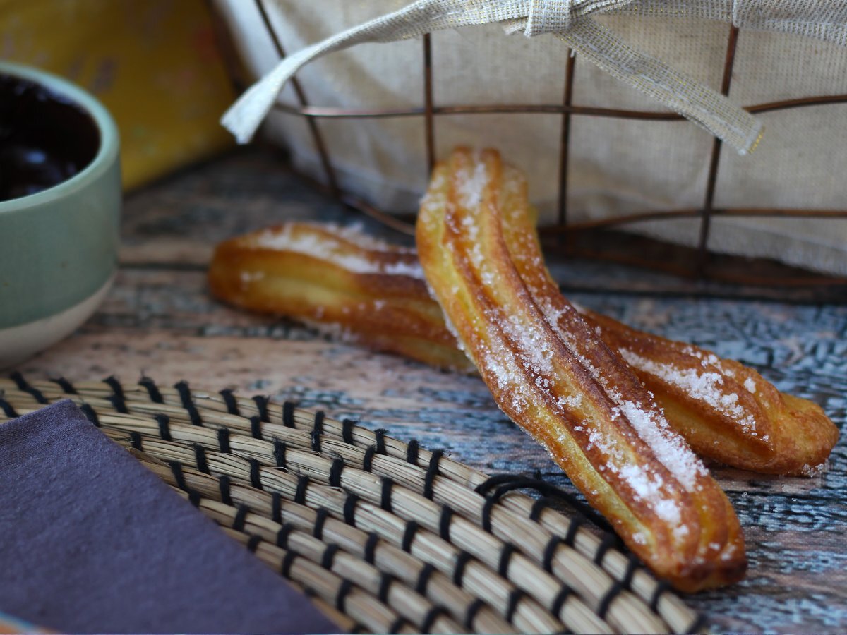 Hava Fritözünde Pişirilmiş Churros
