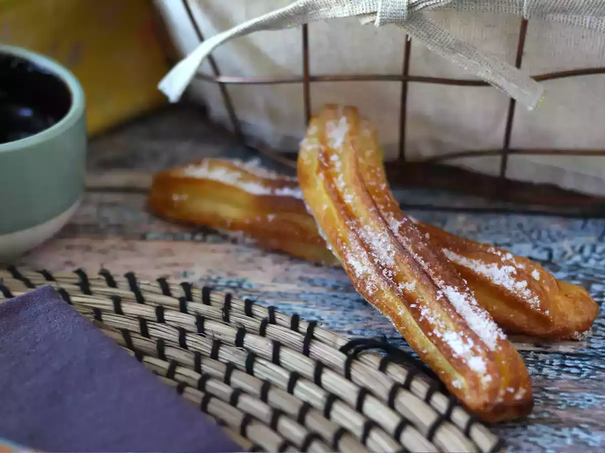 Hava Fritözünde Pişirilmiş Churros