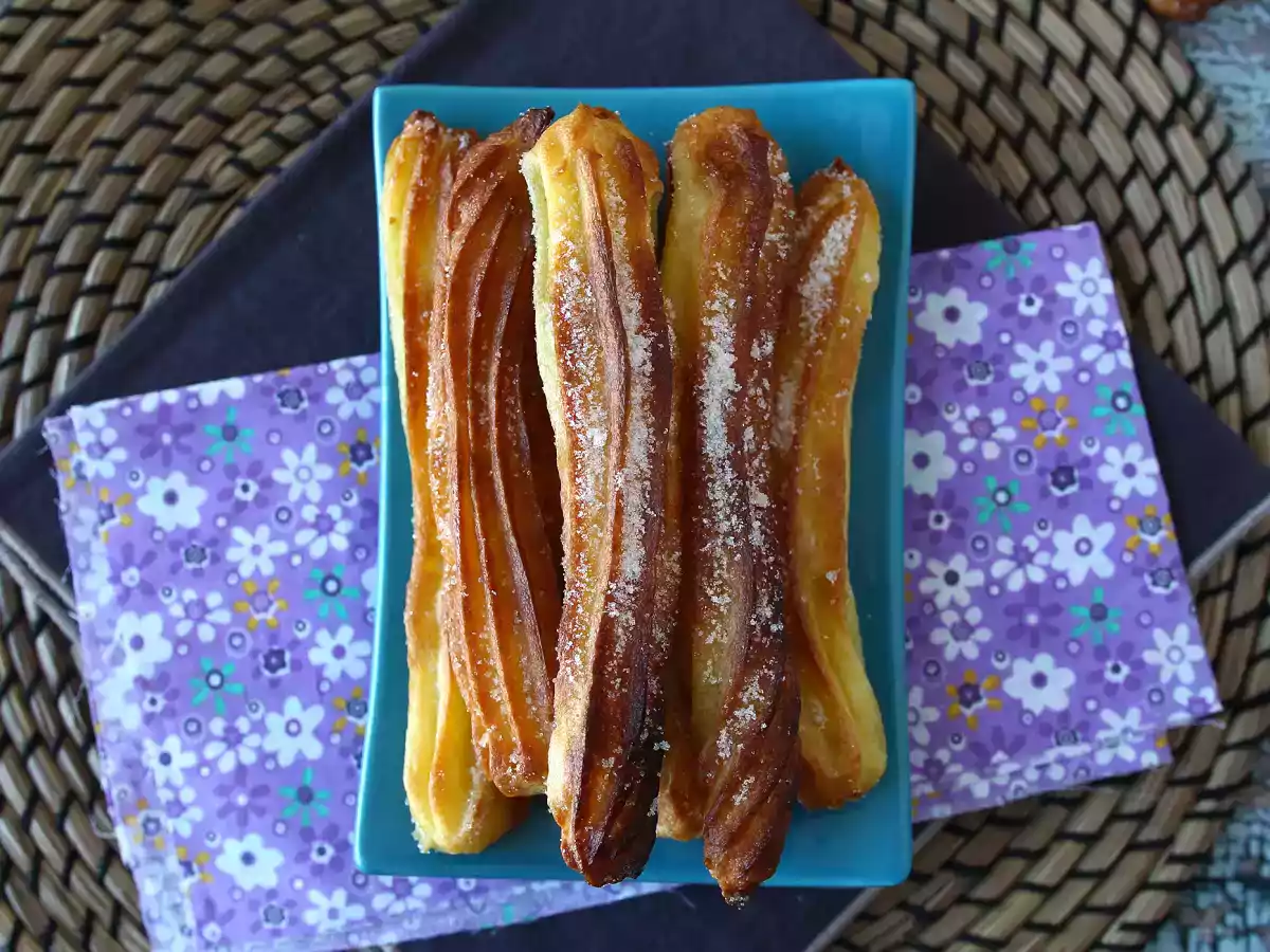 Hava Fritözünde Pişirilmiş Churros - fotoğraf 6