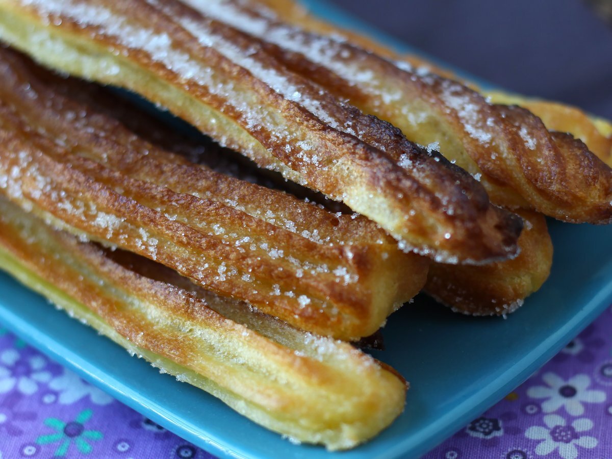 Hava Fritözünde Pişirilmiş Churros - fotoğraf 7