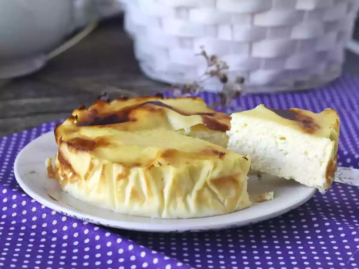Hava fritözünde sağlıklı cheesecake