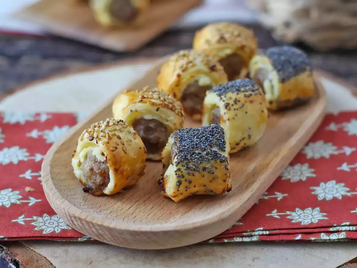 Hava fritözünde sosisli ve peynirli rustici - fotoğraf 6