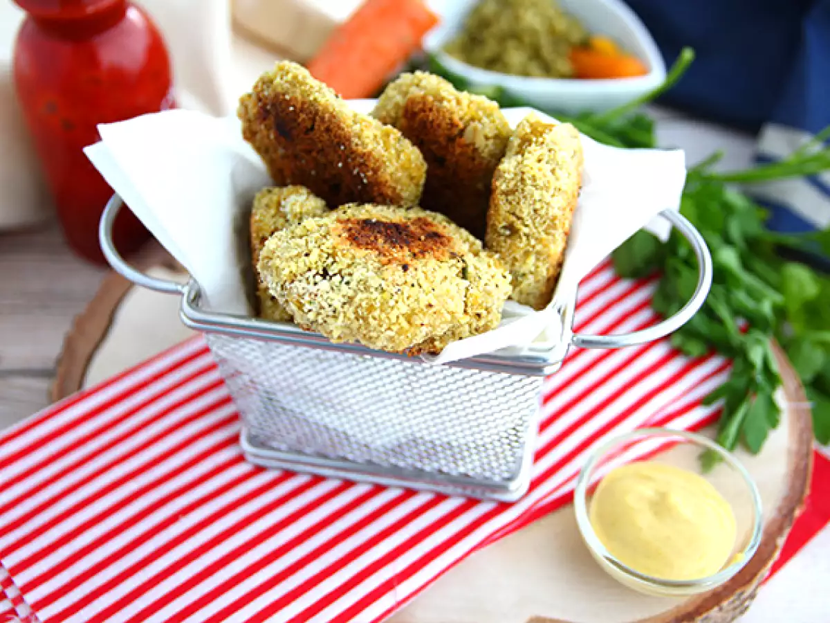 Havuçlu bezelyeli tavuk nugget - fotoğraf 4