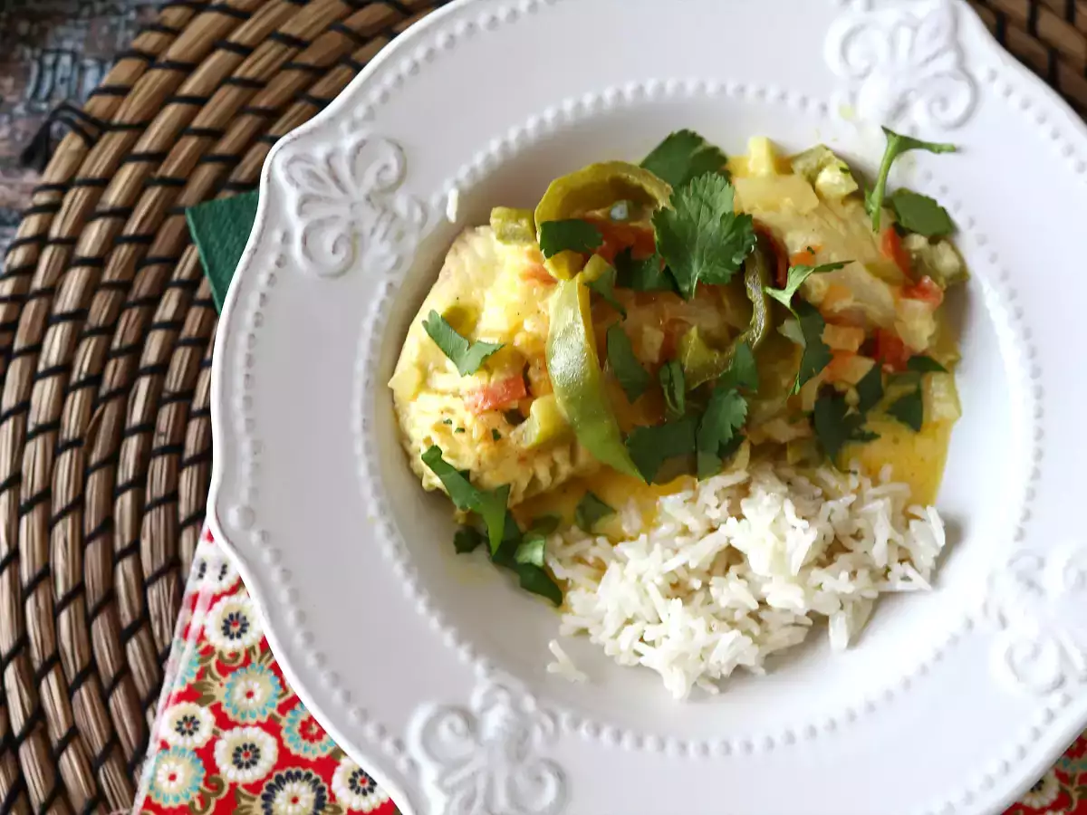 Hindistan cevizi sütü ile pişmiş çipura - bayılacağınız balık yemeği - fotoğraf 5