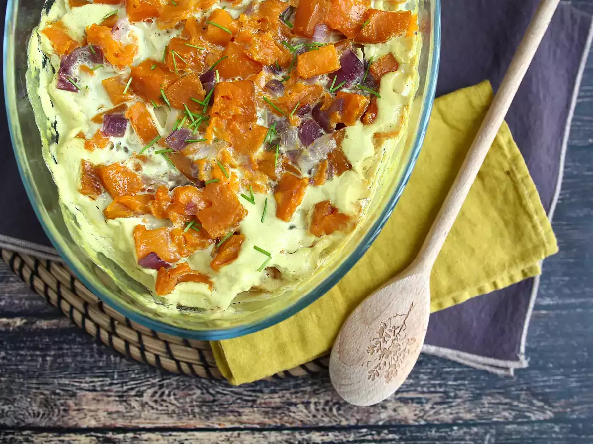 Hindistan Cevizi Sütü ve Köri Aromalı Tatlı Patates Graten - fotoğraf 3