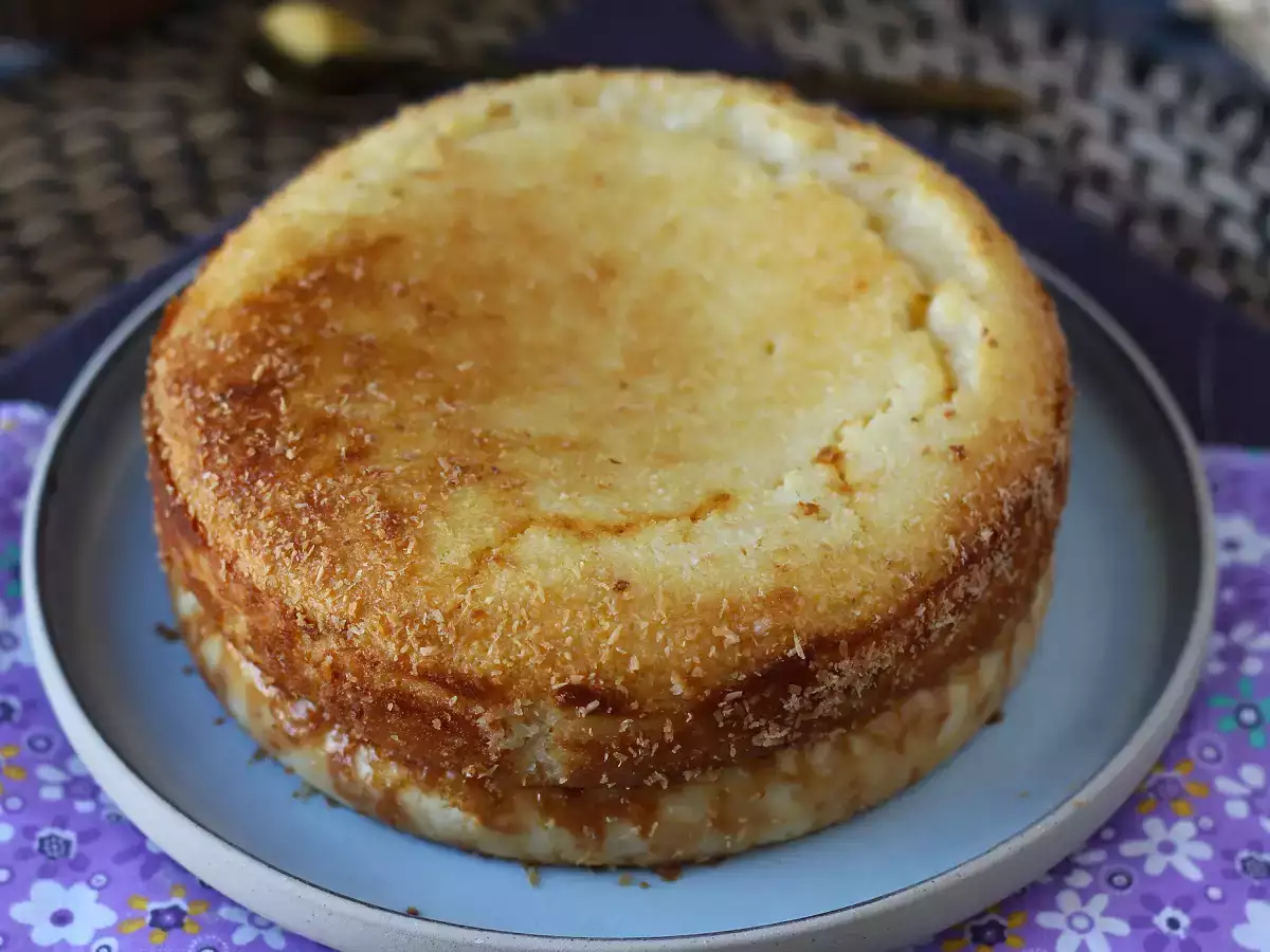 Hindistan cevizi ve yoğunlaştırılmış sütlü flan kek, kolay ve ağızda eriyen - fotoğraf 4