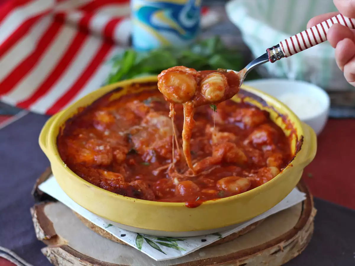 Hızlı ve İç Isıtan Domatesli Mozzarellalı Gnocchi Graten – Fırında Gnocchi alla Sorrentina - fotoğraf 2