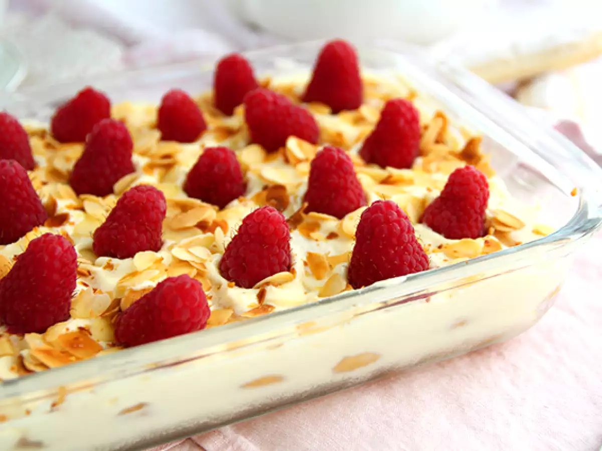 Hızlı ve kolay ahududulu tiramisu - fotoğraf 3